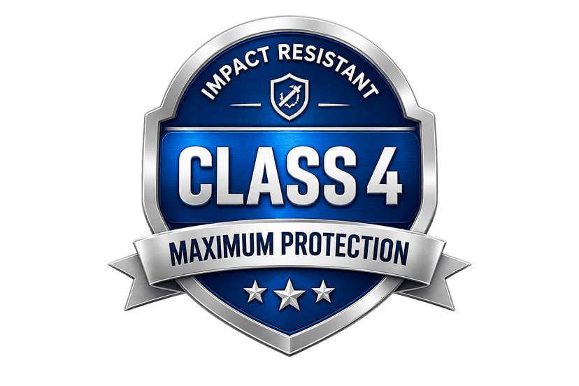 Class 4 Impact Resistant — Maximum Protection badge